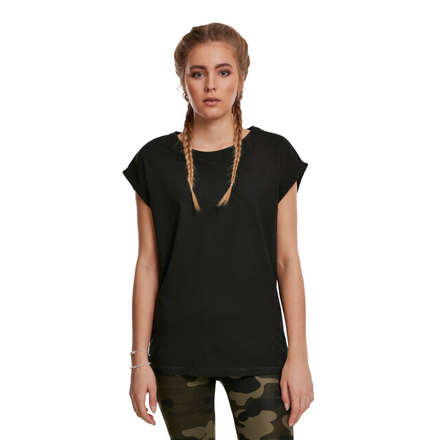 Urban Classics Dames verlengd schouder t-shirt (set van 2) UTTN742_black large