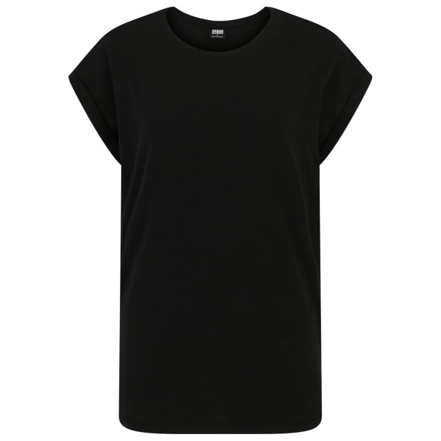 Urban Classics Dames verlengd schouder t-shirt (set van 2) UTTN736_cherryblack large