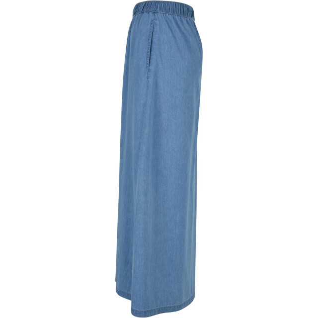 Urban Classics Dames denim lichtgewicht wijde maxi rok UTTN472_skybluewashed large