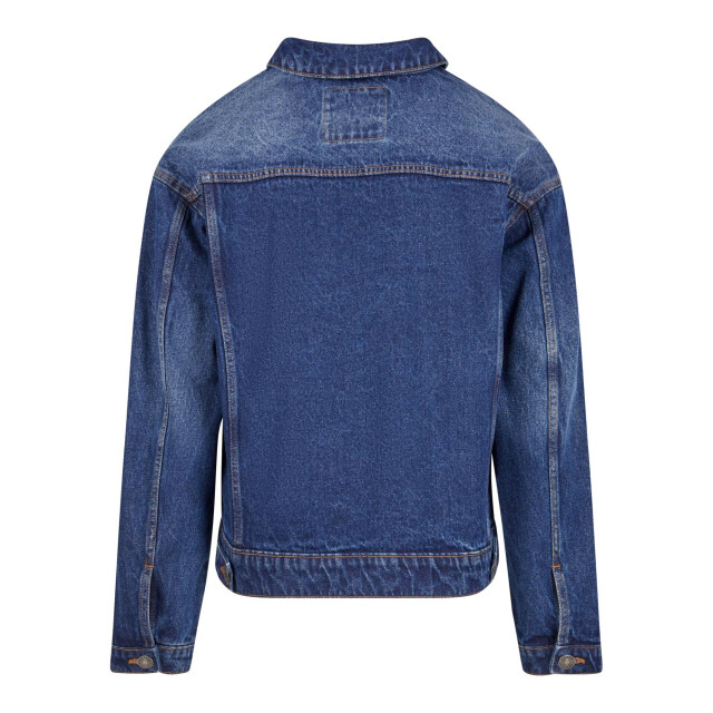 Urban Classics Heren zwaargewicht boxy denim jas UTTN479_newmidbluewashed large