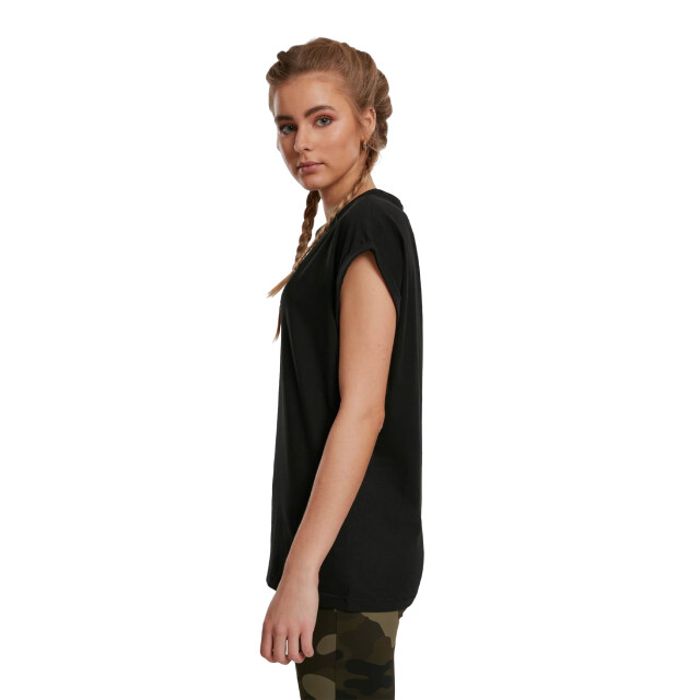 Urban Classics Dames verlengd schouder t-shirt (set van 2) UTTN742_black large