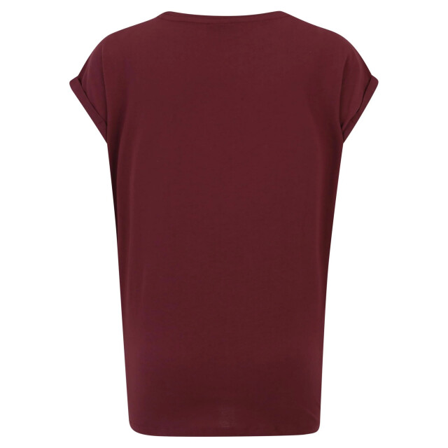 Urban Classics Dames verlengd schouder t-shirt (set van 2) UTTN736_cherryblack large