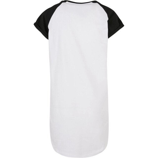Urban Classics Dames raglan t-shirt met contrastdetail UTTN455_whiteblack large