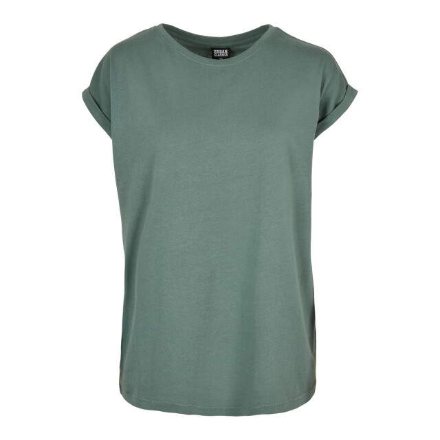 Urban Classics Dames verlengd schouder t-shirt (set van 2) UTTN736_whitepaleleaf large