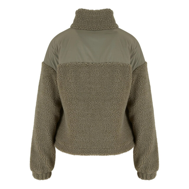 Urban Classics Dames sherpa fleece jas UTTN739_palegreen large