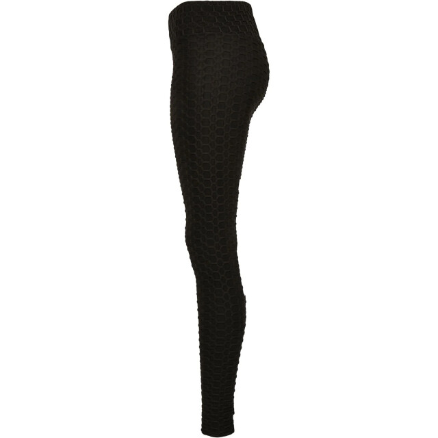 Urban Classics Dames honingraat legging hoge taille UTTN713_black large