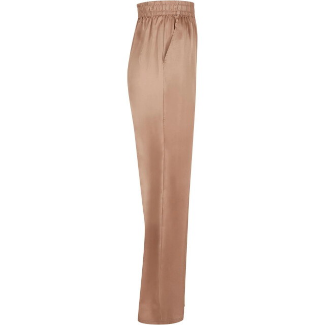 Urban Classics Dames satijnen broek met wijde pijpen UTTN727_softtaupe large