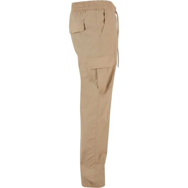 Urban Classics Heren nylon rechte pijp cargo broek UTTN715_concrete large