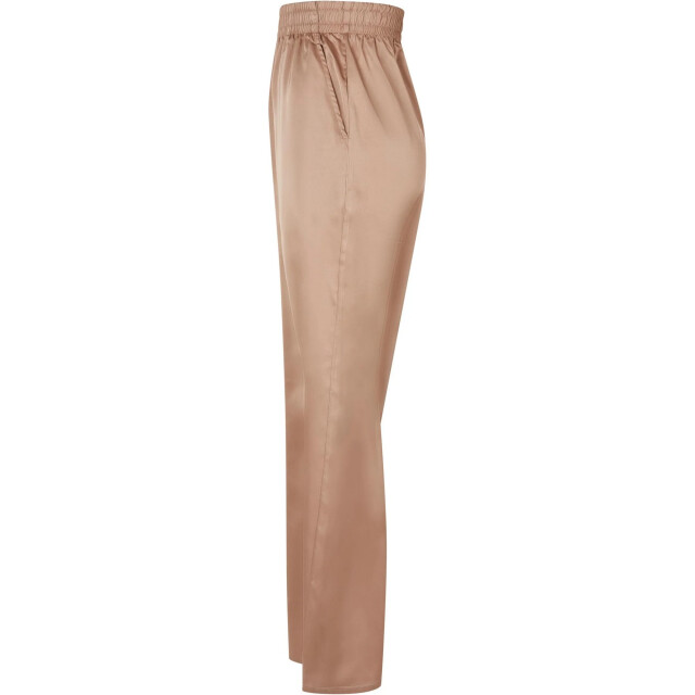 Urban Classics Dames satijnen broek met wijde pijpen UTTN727_softtaupe large
