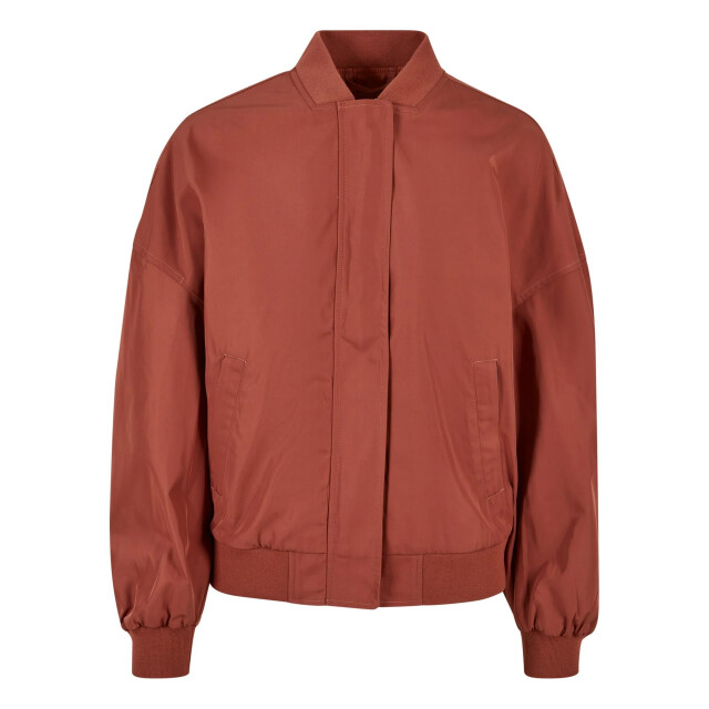 Urban Classics Dames gerecycled lichtgewicht oversized bomberjack UTTN704_terracotta large
