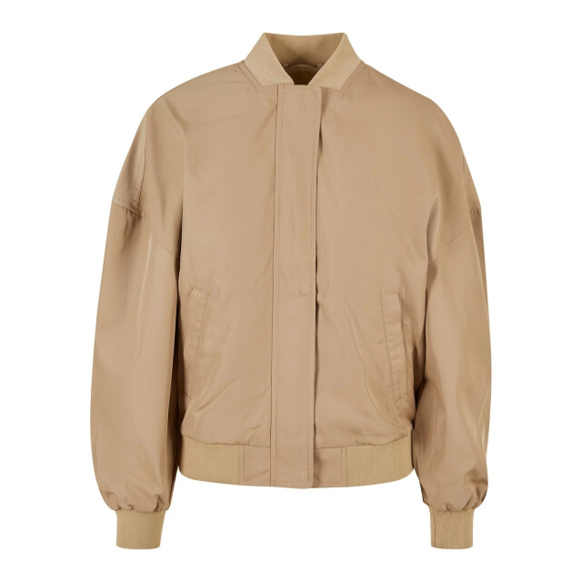 Urban Classics Dames gerecycled lichtgewicht oversized bomberjack UTTN704_unionbeige large