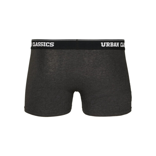 Urban Classics Heren repeat logo boxershorts (set van 3) UTTN710_blackcharcoal large