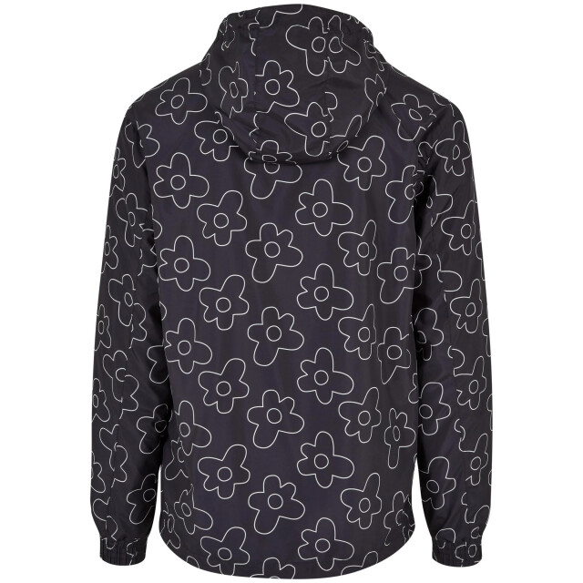 Urban Classics Heren pull over jas met bloemen UTTN440_black large