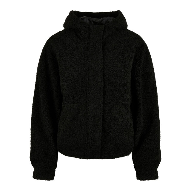 Urban Classics Dames sherpa kort jasje UTTN686_black large