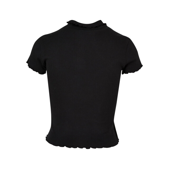 Urban Classics Dames geribd poloshirt UTTN690_black large