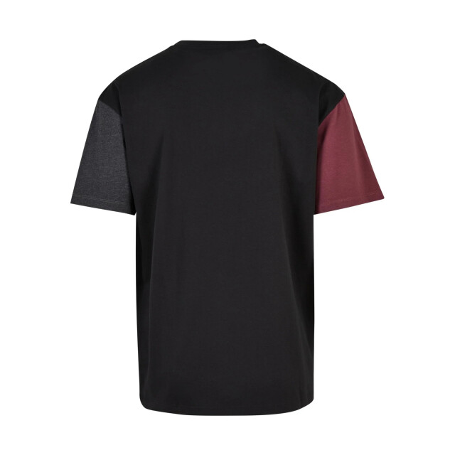 Urban Classics Heren colour block organic oversized t-shirt UTTN691_black large