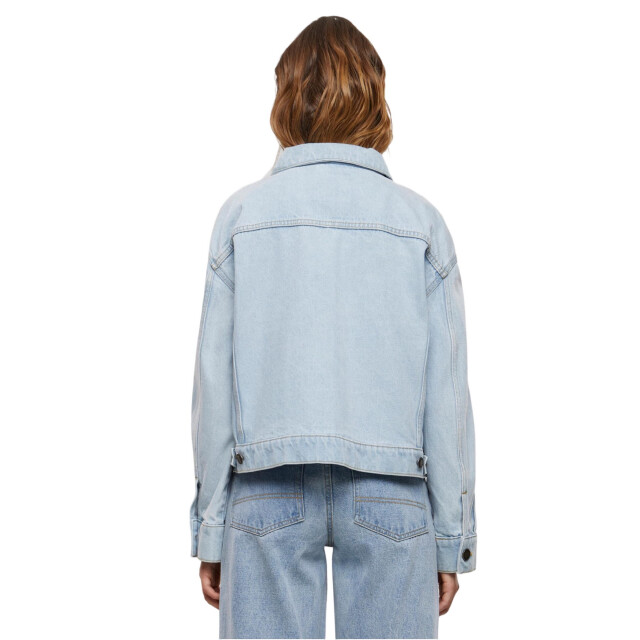 Urban Classics Dames 80s oversized denim jas UTTN436_newlightbluewashed large