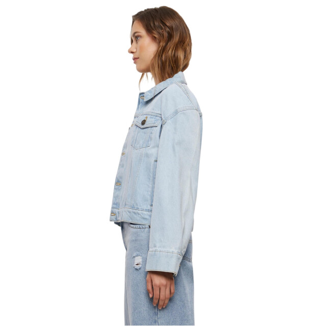 Urban Classics Dames 80s oversized denim jas UTTN436_newlightbluewashed large