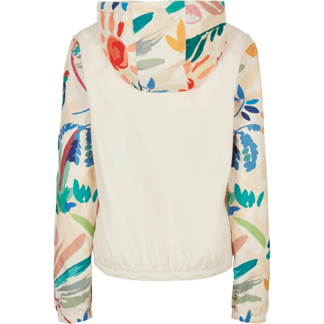 Urban Classics Dames jas met gemengde print UTTN774_whitesand large