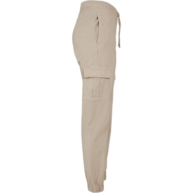 Urban Classics Dames cargo pocket hoge taille joggingbroek UTTN419_softseagrass large