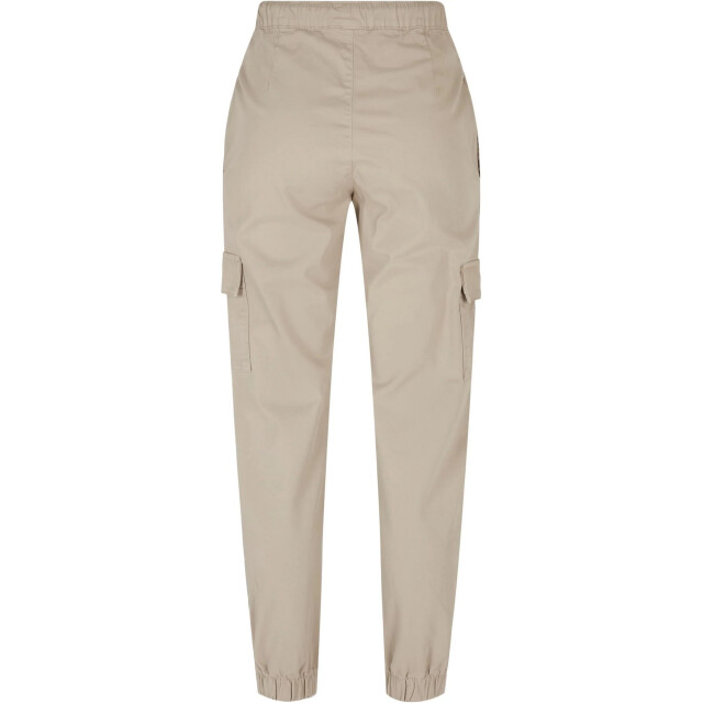 Urban Classics Dames cargo pocket hoge taille joggingbroek UTTN419_softseagrass large