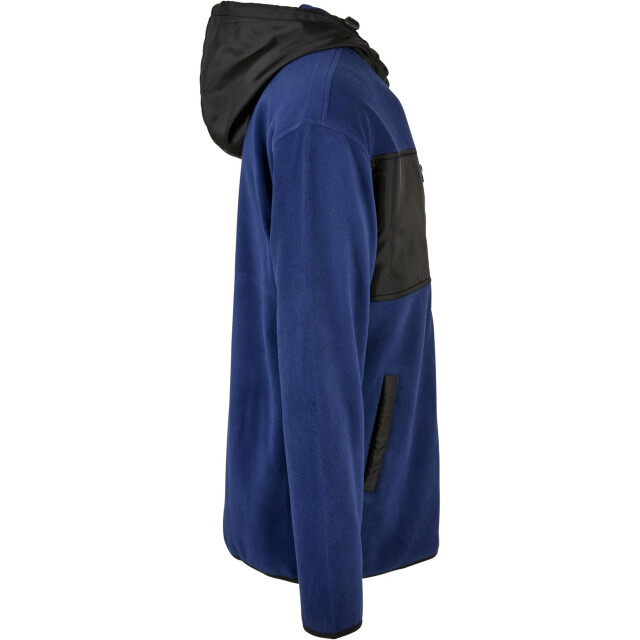 Urban Classics Heren microfleece capuchonjas UTTN423_spaceblue large