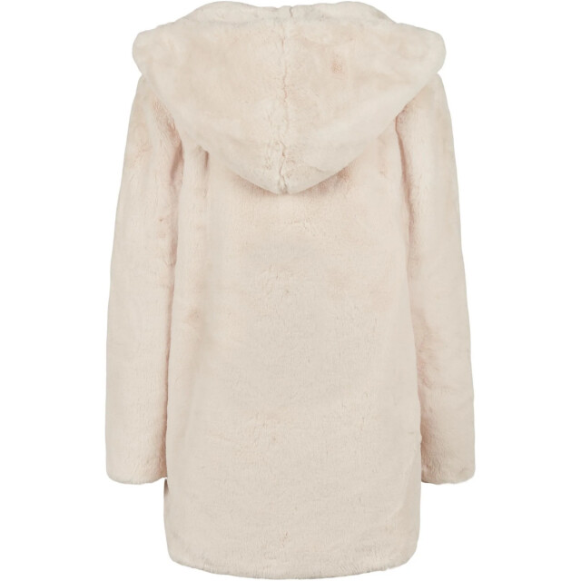 Urban Classics Dames teddy fleece mantel met capuchon UTTN428_offwhite large