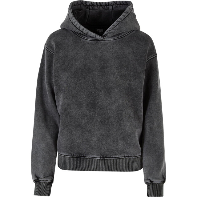 Urban Classics Dames stone wash hoodie UTTN684_black large