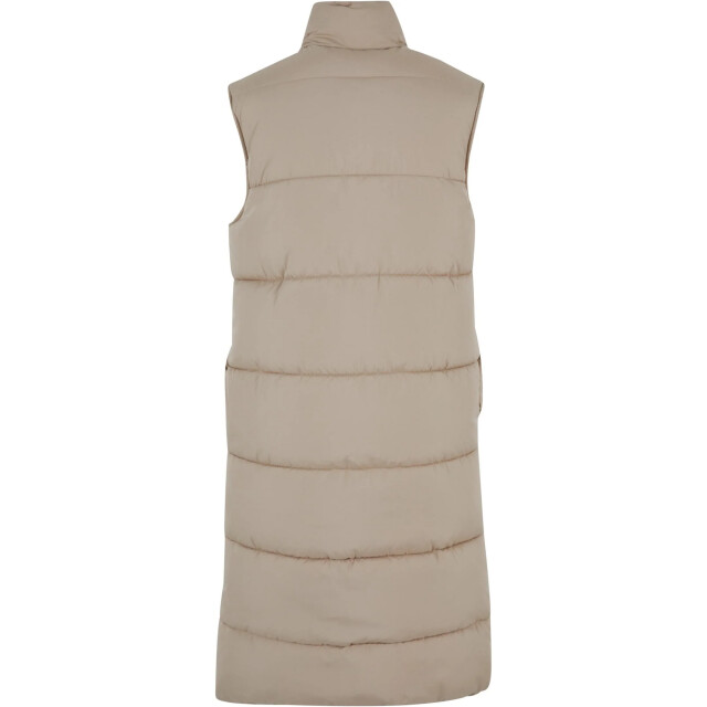 Urban Classics Dames puffer lang gilet UTTN687_wetsand large