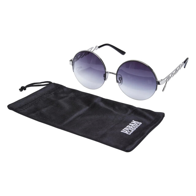 Urban Classics Metalen zonnebril voor volwassenen UTTN673_blacksilver large