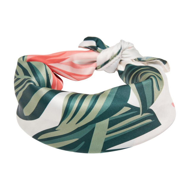 Urban Classics Uniseks volwassen gebloemde satijnen grote bandana UTTN737_green large