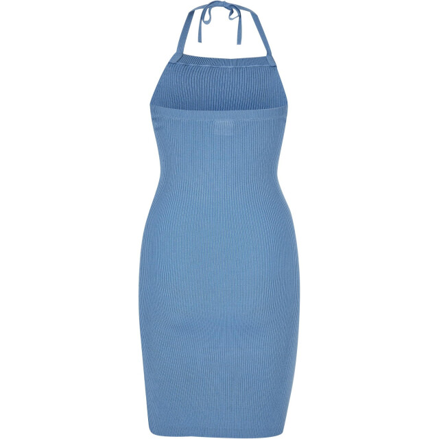 Urban Classics Dames ribgebreide halter hals jurk UTTN668_horizonblue large