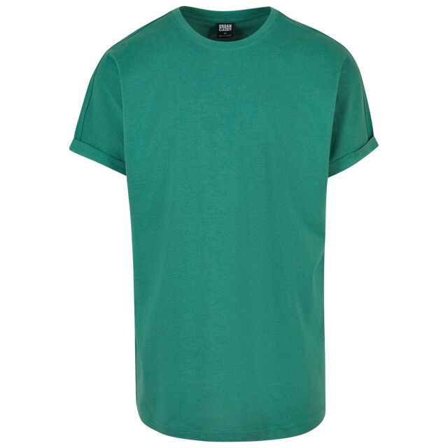 Urban Classics Heren lang t-shirt met omslag UTTN417_bottlegreen large