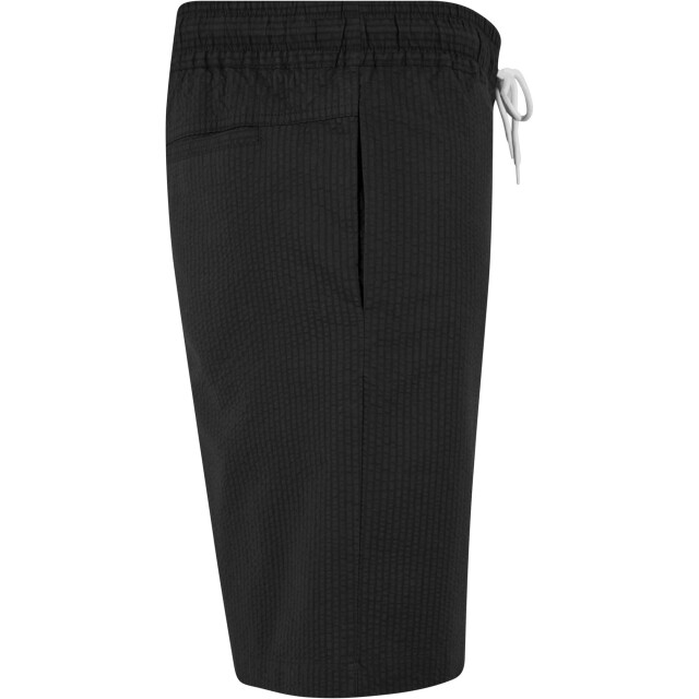 Urban Classics Heren basis seersucker korte broek UTTN649_black large