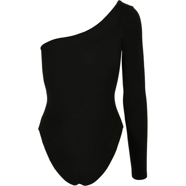 Urban Classics Dames organische asymmetrische bodysuit met één mouw UTTN650_black large