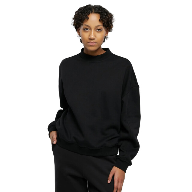 Urban Classics Dames organic crew hals oversized trui UTTN669_black large