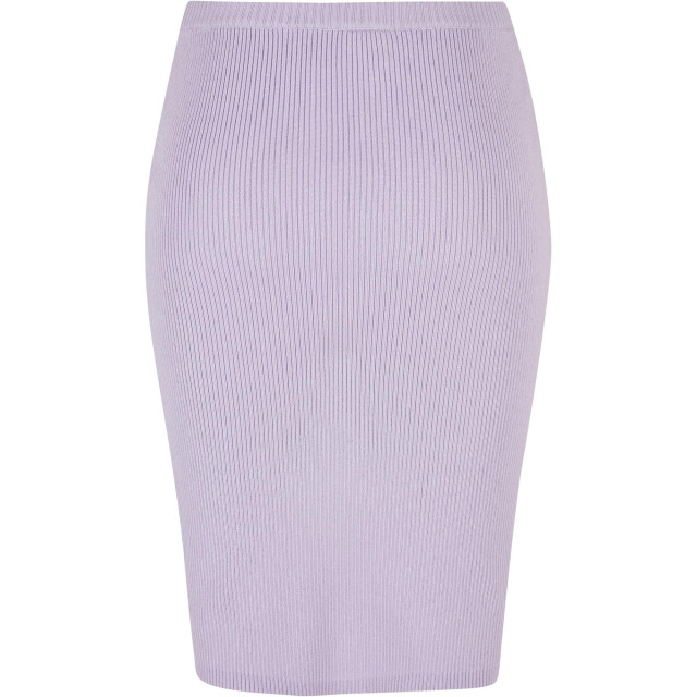 Urban Classics Dames ribgebreide midi rok UTTN654_lilac large