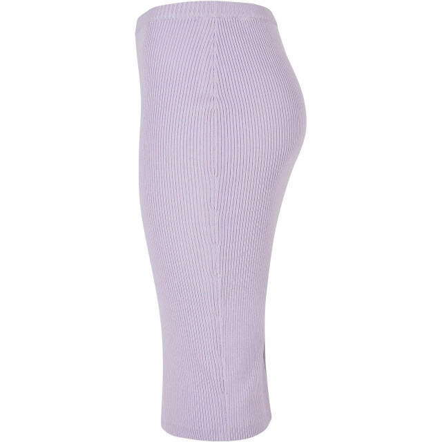 Urban Classics Dames ribgebreide midi rok UTTN654_lilac large