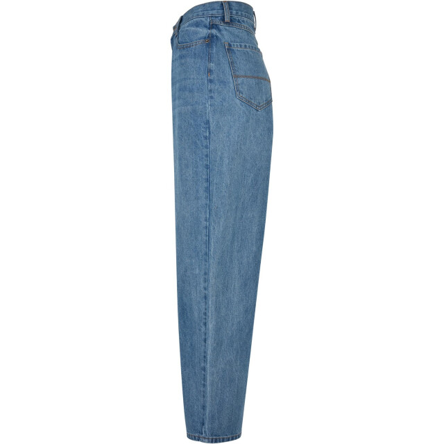 Urban Classics Dames 90's denim hoge taille wijde benen jeans UTTN740_midstonewashed large