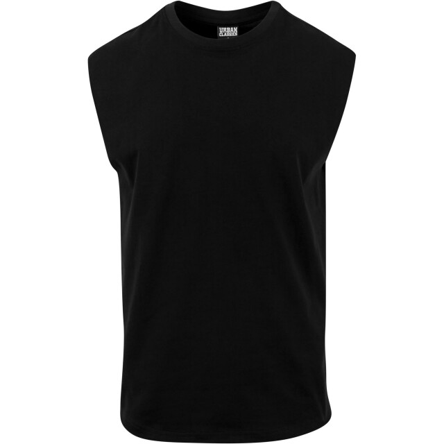 Urban Classics Heren mouwloze top met open rand UTTN395_black large