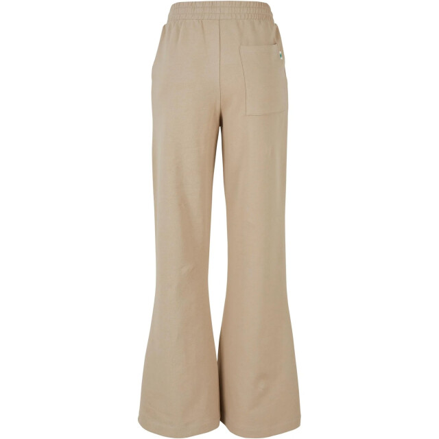 Urban Classics Dames biologisch katoenen sweatbroek met wijde pijpen UTTN744_wetsand large