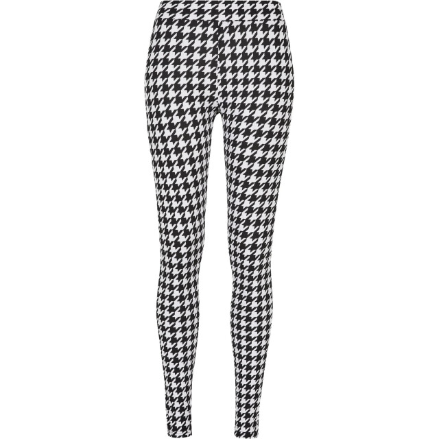 Urban Classics Dames legging zacht houndstooth UTTN653_black large
