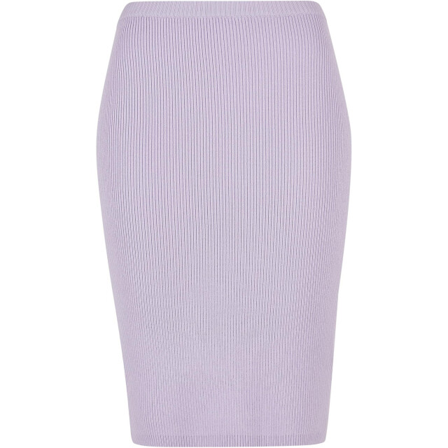 Urban Classics Dames ribgebreide midi rok UTTN654_lilac large