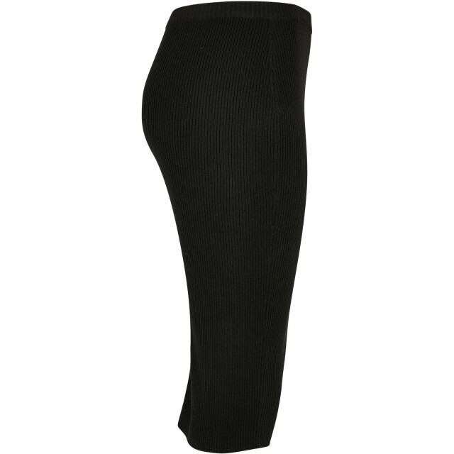 Urban Classics Dames ribgebreide midi rok UTTN654_black large