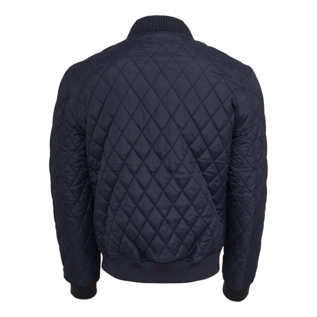 Urban Classics Heren diamond nylon gewatteerd jasje UTTN634_navy large