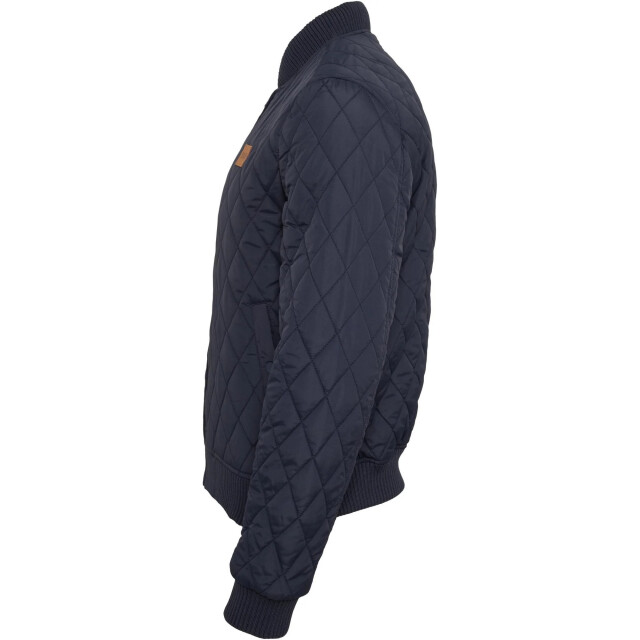 Urban Classics Heren diamond nylon gewatteerd jasje UTTN634_navy large