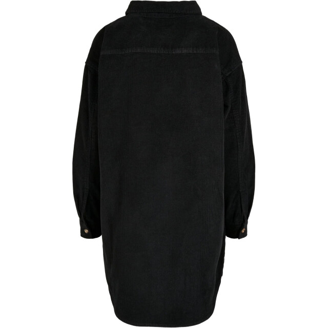 Urban Classics Dames corduroy overhemd met lange mouwen UTTN637_black large