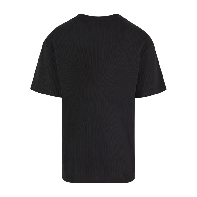 Urban Classics Heren wafel t-shirt UTTN640_black large