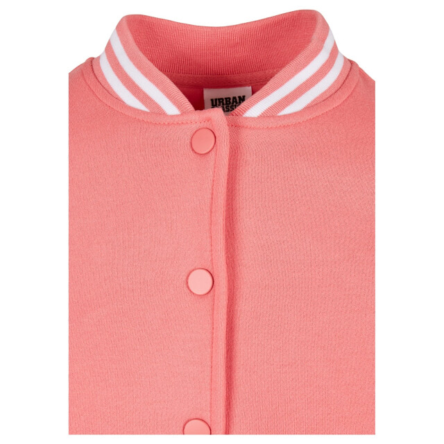 Urban Classics Dames college sweatjack UTTN381_palepinkwhitesand large