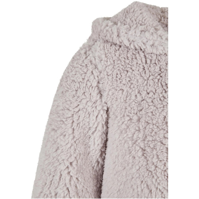 Urban Classics Sherpa jas voor meisjes UTTN362_warmgrey large